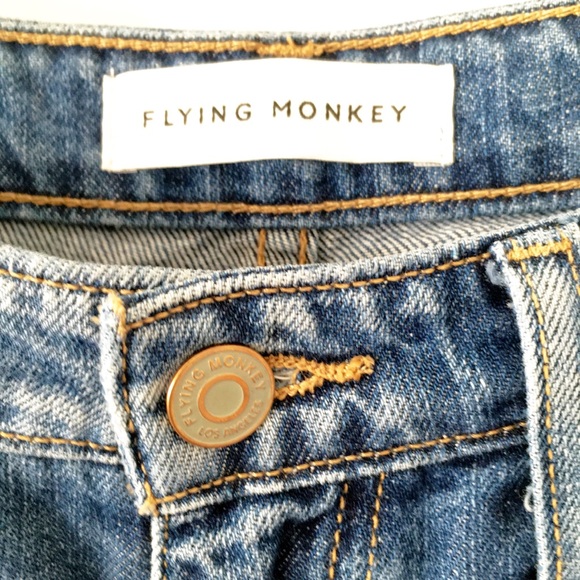 Flying Monkey Jeans Flying Monkey High Rise Distressed Boyfriend
